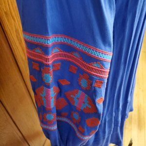 Boho Embroidered Summer  Beach Dress Swim Coverup